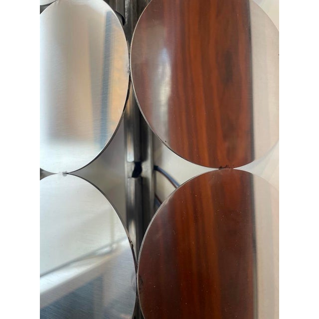 1980s Mirror Effect Wall Light in Metal, 1980 For Sale - Image 5 of 15