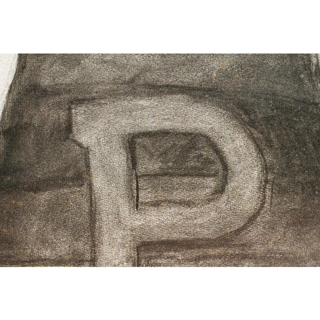 1950s Captivating Charcoal Portrait Man Drawing University of Pennsylvania Olympic Track Running Athlete Home Wall Decor For Sale - Image 10 of 14