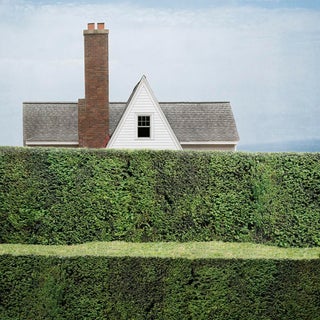 "Privacy #4" Contemporary House Photograph Landscape Digital Collage by Carol Erb For Sale