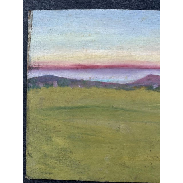 Blue Möller Theo, Rhön, Fulda, Oil on Cardboard For Sale - Image 8 of 13