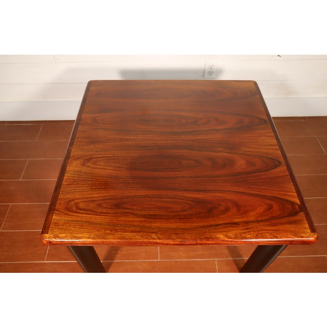 Vintage Rosewood Teak Coffee Table by Dyrlund Made in Denmark 70's Scandinavian Mid Century Danish For Sale - Image 6 of 9