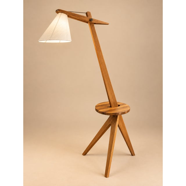 Wood Tripod Floor Lamp, Sweden, 1950 For Sale - Image 11 of 12