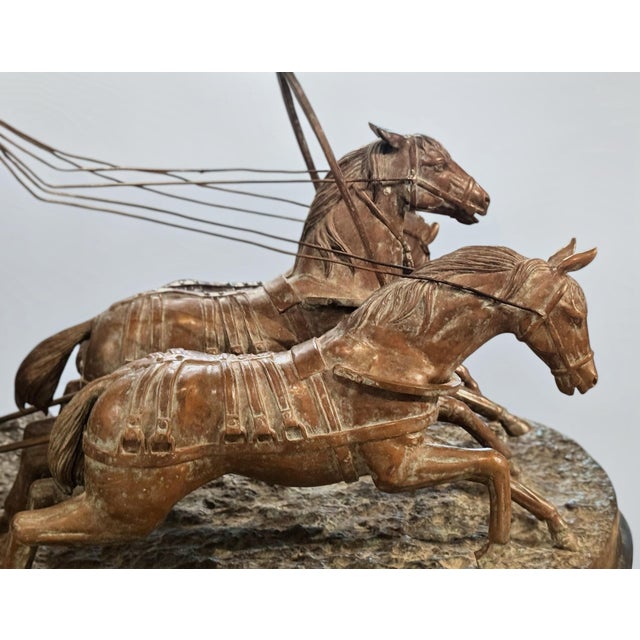 Sculpture Materials Early 20th Century Traditional Large Kaza Bronze Style After Abraham CF Woerffelz For Sale - Image 7 of 9