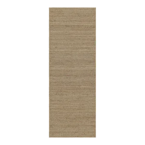 Rug & Kilim’s Modern Hemp Flatweave Runner Rug in Beige-Brown Tones