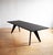 Large Vitra Solvay Table originally designed by Jean Prouve. Also known as the Table S.A.M. Bois. Dark oak finish....