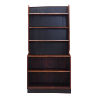 Vintage Danish Rosewood Bookcase, 1960s For Sale
