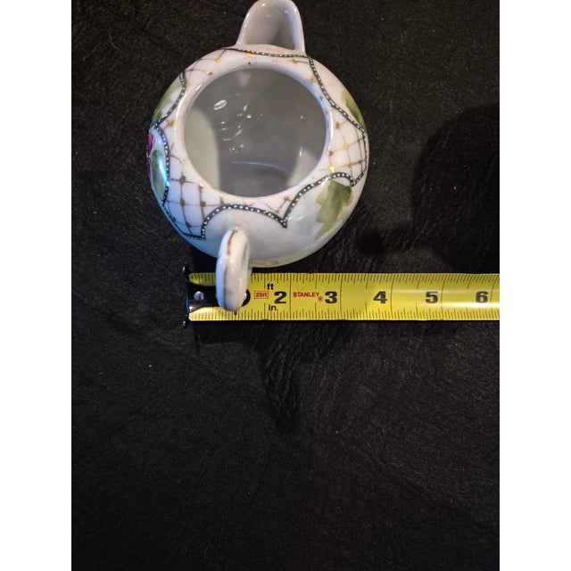 Pink Vintage Japanese Te-Oh Style China Creamer and Sugar Set For Sale - Image 8 of 8