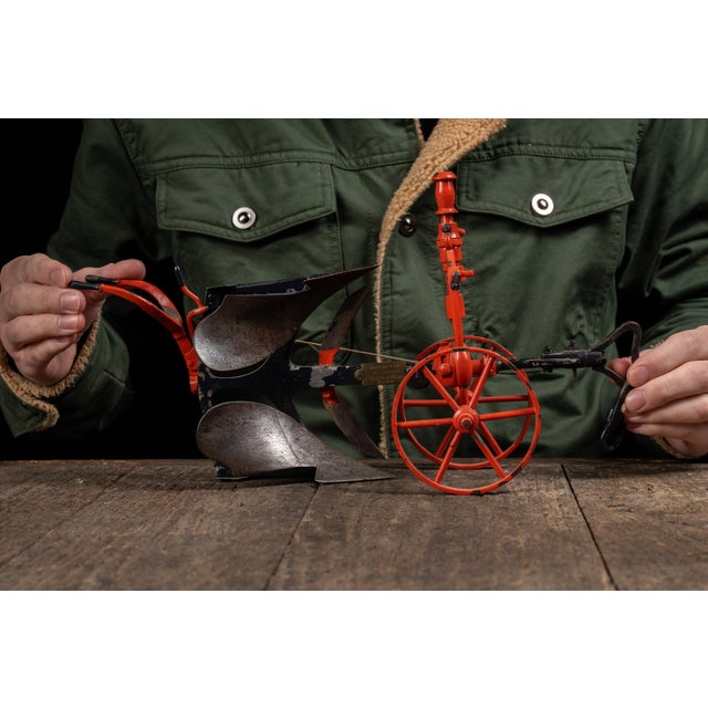 Antique cast-iron salesman sample plow made by François Morcrette of Cugny in Aisne, France. Morcrette, whose name is...