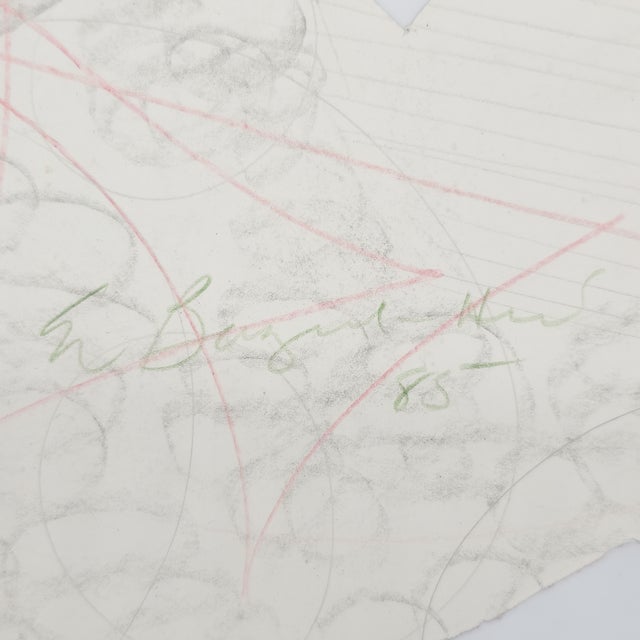 Drawing/Sketching Materials Paper Doll Thoughts - Eva Bouzard-Hui, C. 1985 For Sale - Image 7 of 11