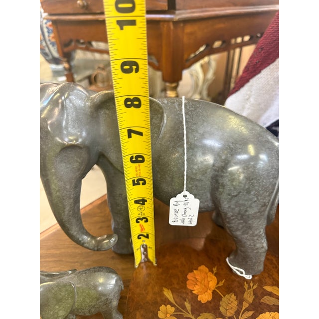 Wah Ming Chang Bronze Sculpture Limited Edition # Out Of90 Mother &Baby Elephant For Sale - Image 10 of 12