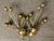 2010s Aerin for Visual Comfort 3 Light Montreuil Small Wall Sconces in Gilt Gold With Original Off White Linen Shades, Set of Four For Sale - Image 5 of 10