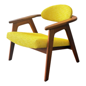 Walnut MCM Lounge Chair in the Style of Adrian Pearsall