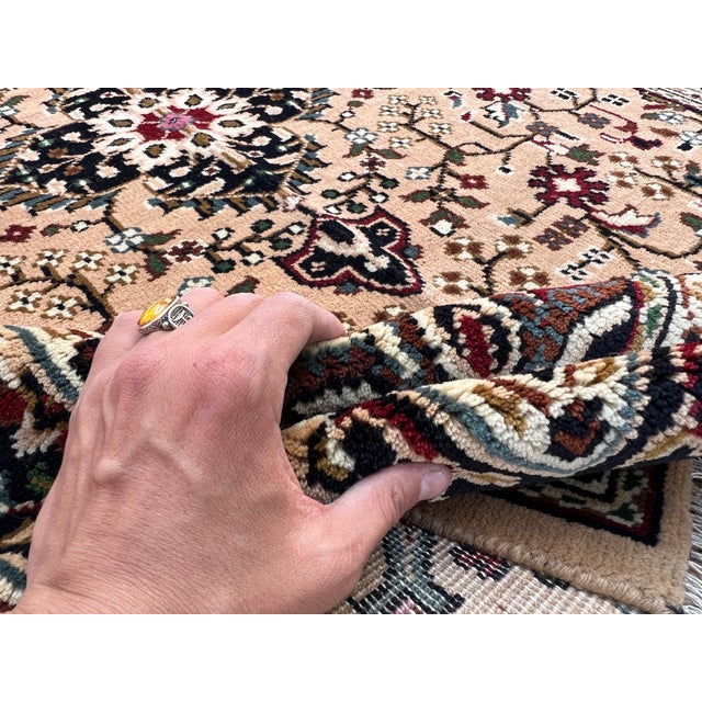 Hand-Knotted Caucasian Style Wool Area Rug - 3'11" X 5'10" For Sale - Image 10 of 12