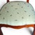 Late 20th Century 1970s Vintage Italian Chippendale Walnut Dining Chairs With Bee Silk Upholstery - Set of 5 For Sale - Image 5 of 11