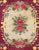 Vintage American Hooked Rug With Red Rose and Yellow Flower Bouquets 3'2"x4'3" For Sale - Image 4 of 8