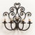 Handcrafted Five-Light Wall Sconce in Wrought Iron with Scrolls For Sale - Image 10 of 10