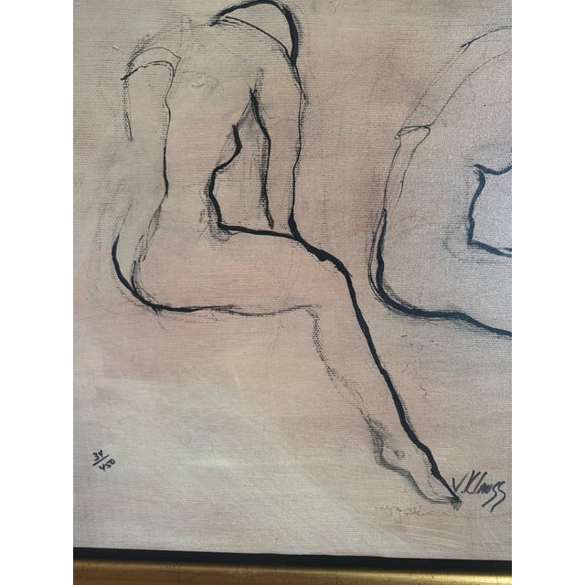 Drawing/Sketching Materials Signed Victor Klauss (German, 20th Century School) Intermission I & Intermission II For Sale - Image 7 of 9