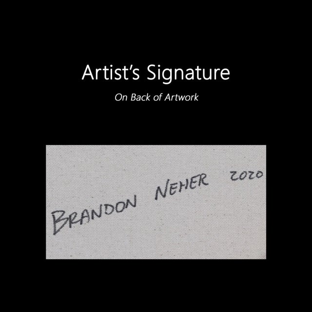 Hyperrealistic Painted Colorful Original Contemporary Acrylic Artwork on Canvas "Artist Palette/Surfers" Painting by Brandon Neher For Sale - Image 9 of 9