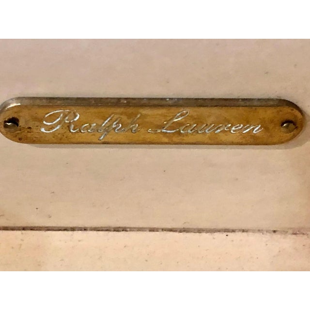 Hollywood Regency Style Parchment Desk Louis XV Style For Sale - Image 9 of 10