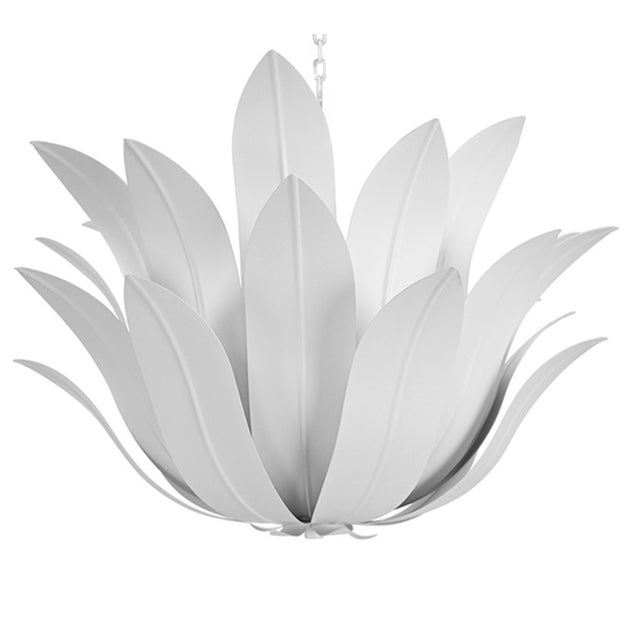 New special order item. Not vintage. Bring organic elegance to your space with the Leander Leaf Blossom Chandelier. This...