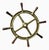Metal Brass Rudder Ship Wheel, 1920s For Sale - Image 7 of 7