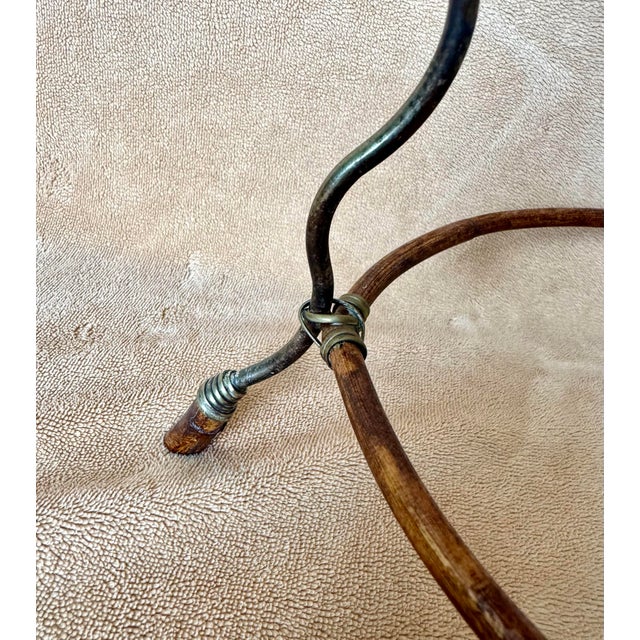 Mid 20th Century Bamboo Silver Clam Shell Mother of Pearl 7 Piece Caviar Set For Sale - Image 11 of 11