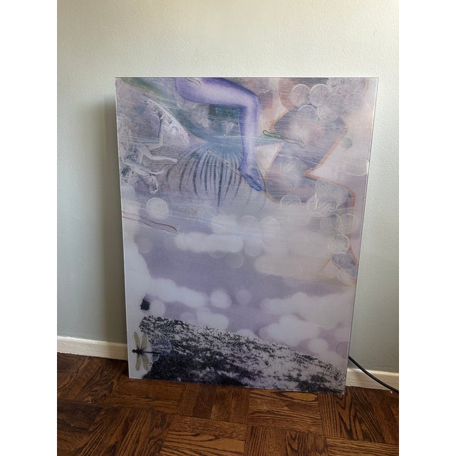 2010s Sheree Friedman Contemporary Plexi-Sandwiched Print — Dragonfly / Abstract, 40" X 30" For Sale - Image 5 of 7