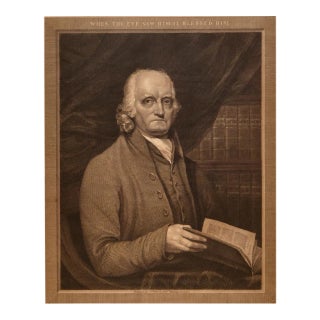 Richard Reynolds, Society of Friends: 19th C. Engraved Portrait by Wm. Sharp, 1817 For Sale