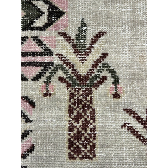 8ft11in × 12ft West Elm Hand-Knotted Paradise Area Rug, Pink Blossom For Sale - Image 9 of 12