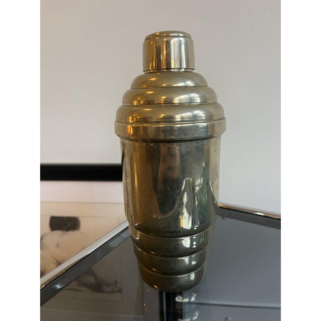 Vintage cocktail shaker inspired by Art Deco shapes. Let’s get this party started! Period: Mid-Century Modern Condition:...