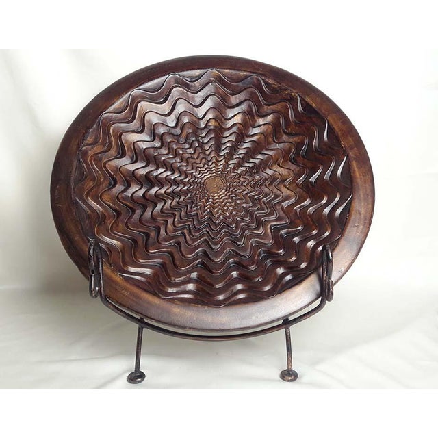 Large Decorative Ceramic Flower Plate 21 Chairish