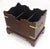 Large Chippendale Campaign Style Mahogany Brass Magazine Rack c1970s MINT For Sale - Image 11 of 14