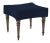 The Chairish Collection Calypso Stool, Commodore Navy Velvet For Sale - Image 4 of 4