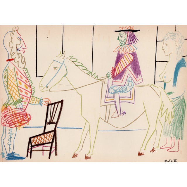 Pablo Picasso, The King, the Horse and the Maid, Nude, Lithograph, 1954 For Sale - Image 8 of 8