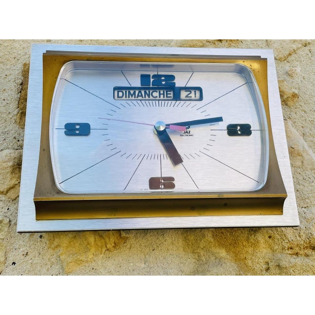 Mid-Century Wall Clock from Jaz, 1970s-1980s For Sale - Image 13 of 18