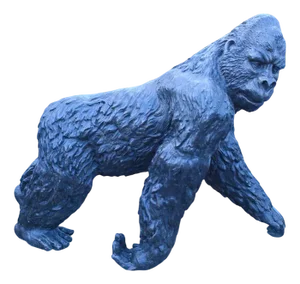 Lifesize Bronze Gorilla Statue