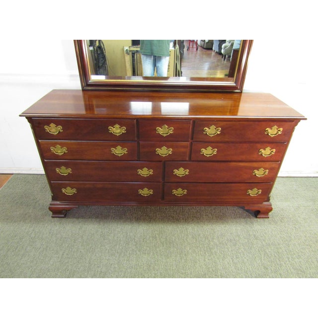 Statton Solid Cherry Dresser With Mirror Chairish