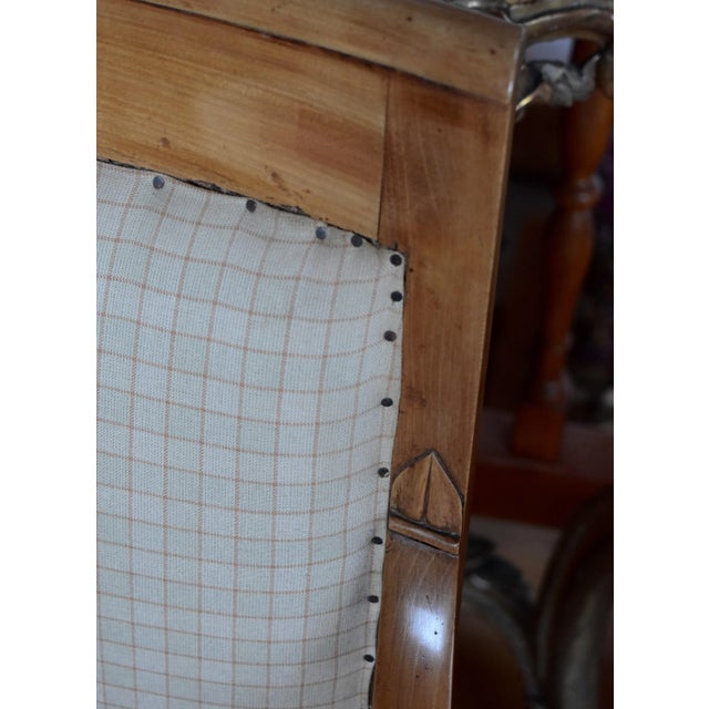 19th Century Empire Armchair in Cherry For Sale - Image 9 of 10