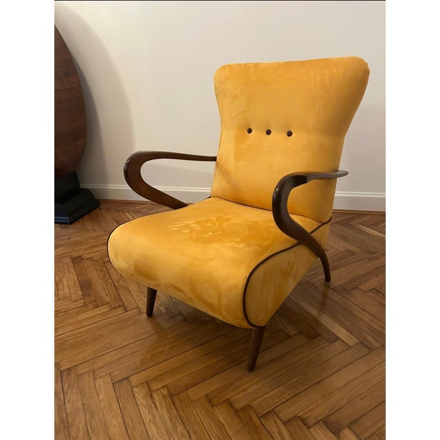 Wood Vintage Lounge Chairs by Paolo Buffa, 1960s, Set of 2 For Sale - Image 7 of 10
