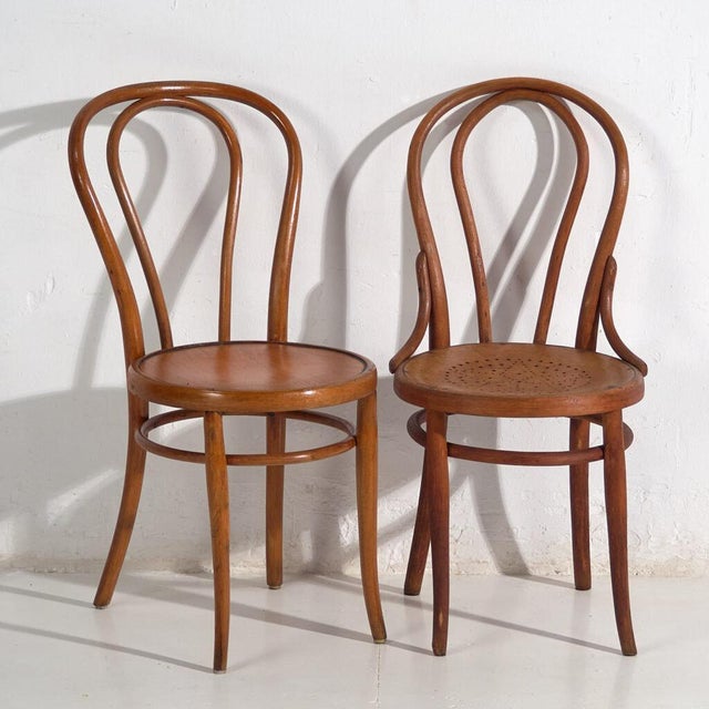 Brown Antique Chairs from Thonet, Set of 2 For Sale - Image 8 of 8