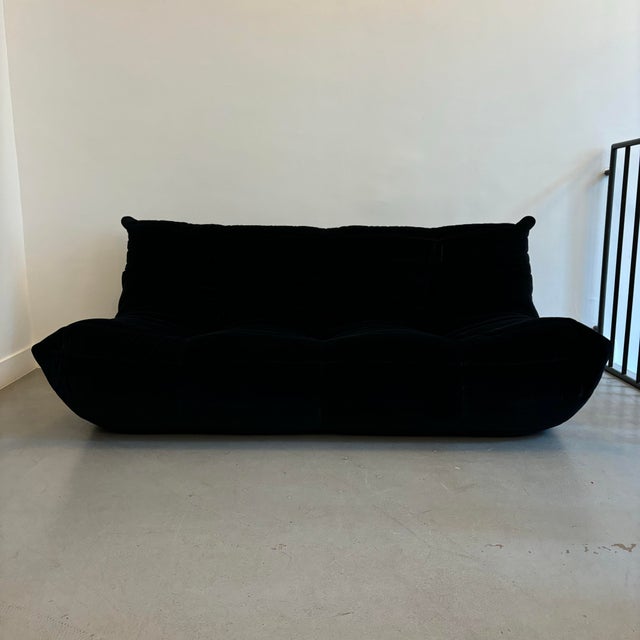 Textile Togo 3-Seater Sofa by Michel Ducaroy for Ligne Roset, 1973 For Sale - Image 7 of 7