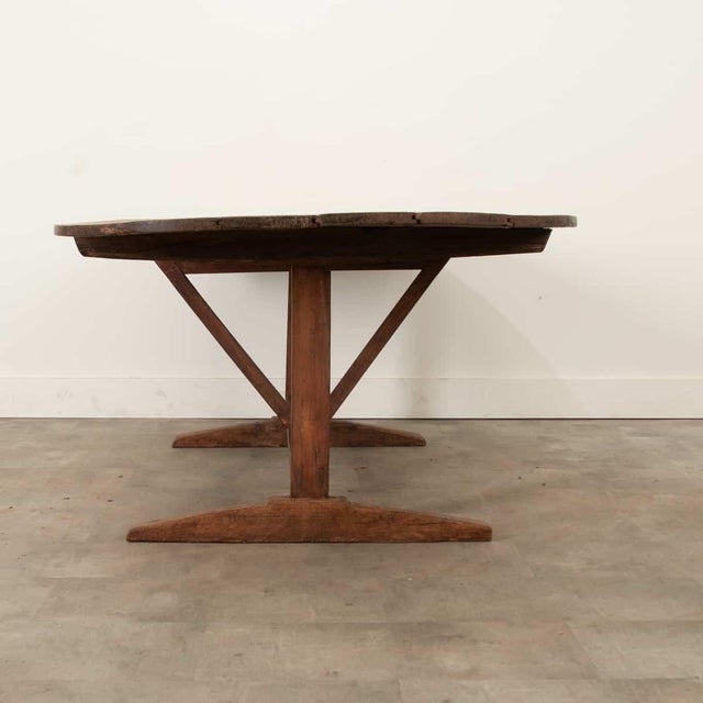 French 19th Century Pine Vendange Wine Tasting Table For Sale - Image 9 of 11