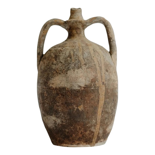 Hand-Thrown Terracotta Vessel For Sale
