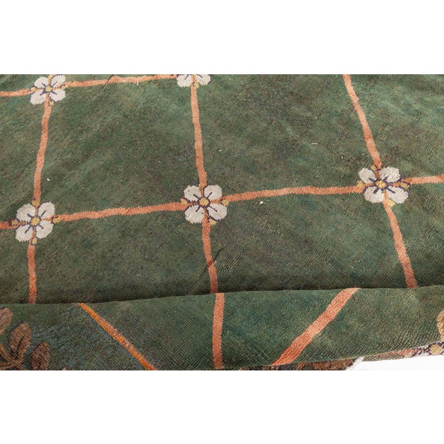 Late 19th Century Antique French Savonnerie Rug For Sale - Image 5 of 8