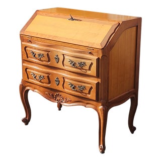 Vintage Secretaire in Cherry Wood, 1980s For Sale