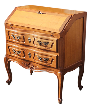 Vintage Secretaire in Cherry Wood, 1980s