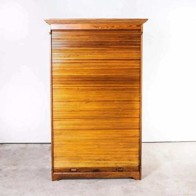Vintage Tambour Front Drawer Cabinet from Stolzenberg, 1940s For Sale - Image 10 of 15