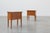 Mid-Century Bedside Tables with Brass Handles, France, 1950s, Set of 2 For Sale - Image 12 of 13