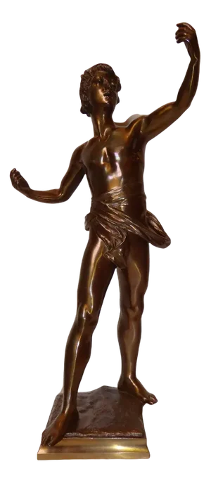 Eugene Marioton, Singer Sculpture, Bronze