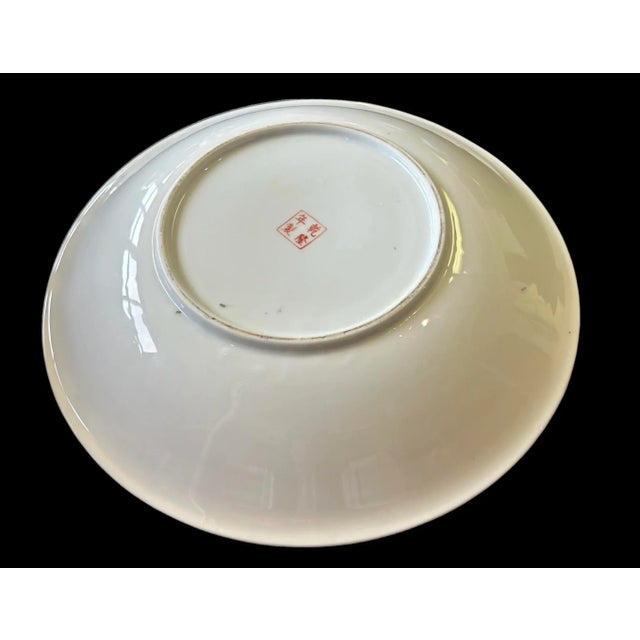 Mid 20th Century Mid 20th Century Vintage Chinese Export Rose Medallion Porcelain Bowl For Sale - Image 5 of 10